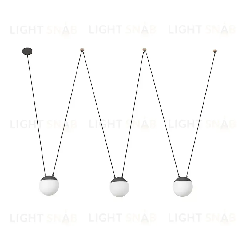 Подвесной светильник Faro Mine dark grey 28376-3L 28376-3L