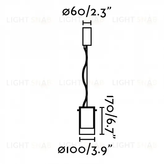 Подвесной светильник Faro Etna black wood DV00032 DV00032