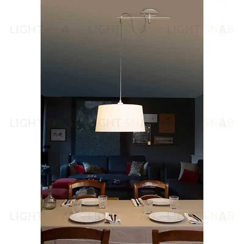 Подвесной светильник Faro Fusta white+wood 28394 28394