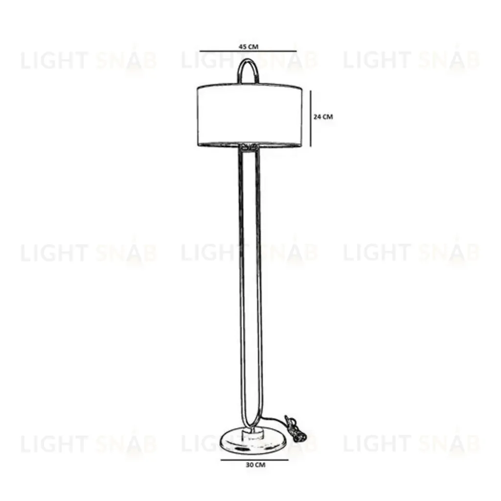 Торшер ELIPS LAMBADER T1622