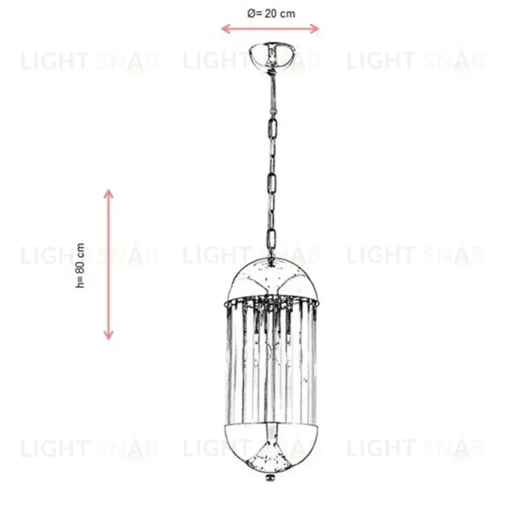 Подвесной светильник AVONNI CHROME PD1598