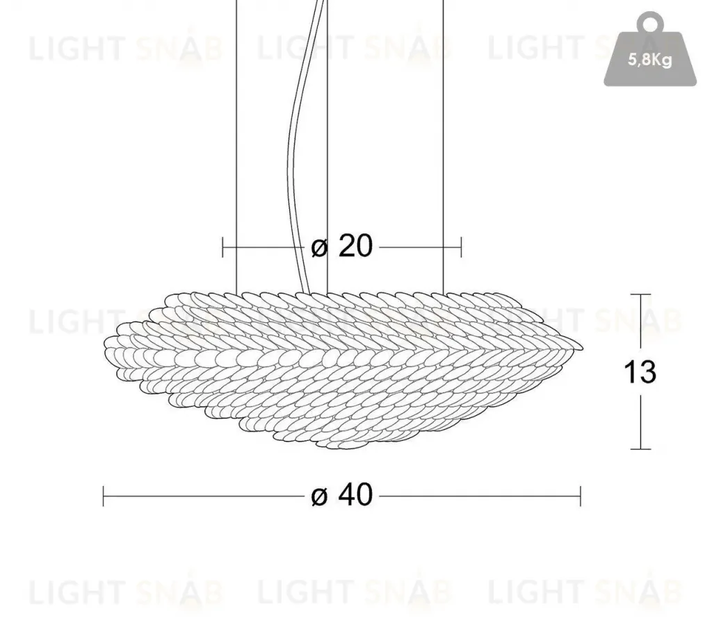 Подвесной светильник TUMULUS by Spiridon Deco OPD1184