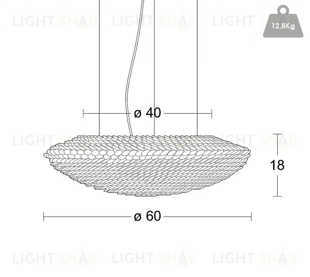 Подвесной светильник TUMULUS by Spiridon Deco OPD1184