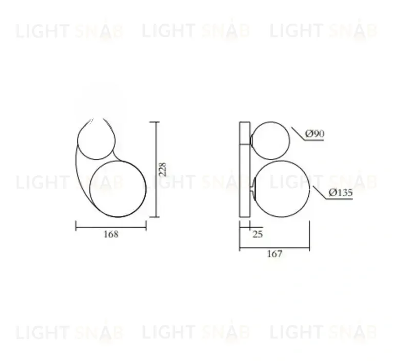 Настенный светильник (Бра) PERSPECTIVE VARIATIONS by Atelier Areti OW147