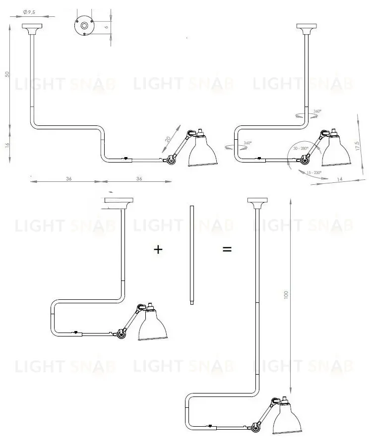 Потолочный светильник GRAS PD681