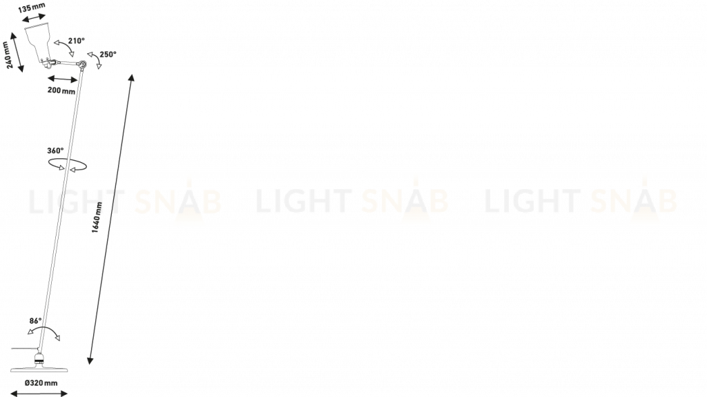 Торшер LAMPE GRAS N°230 by DCW Editions OT151