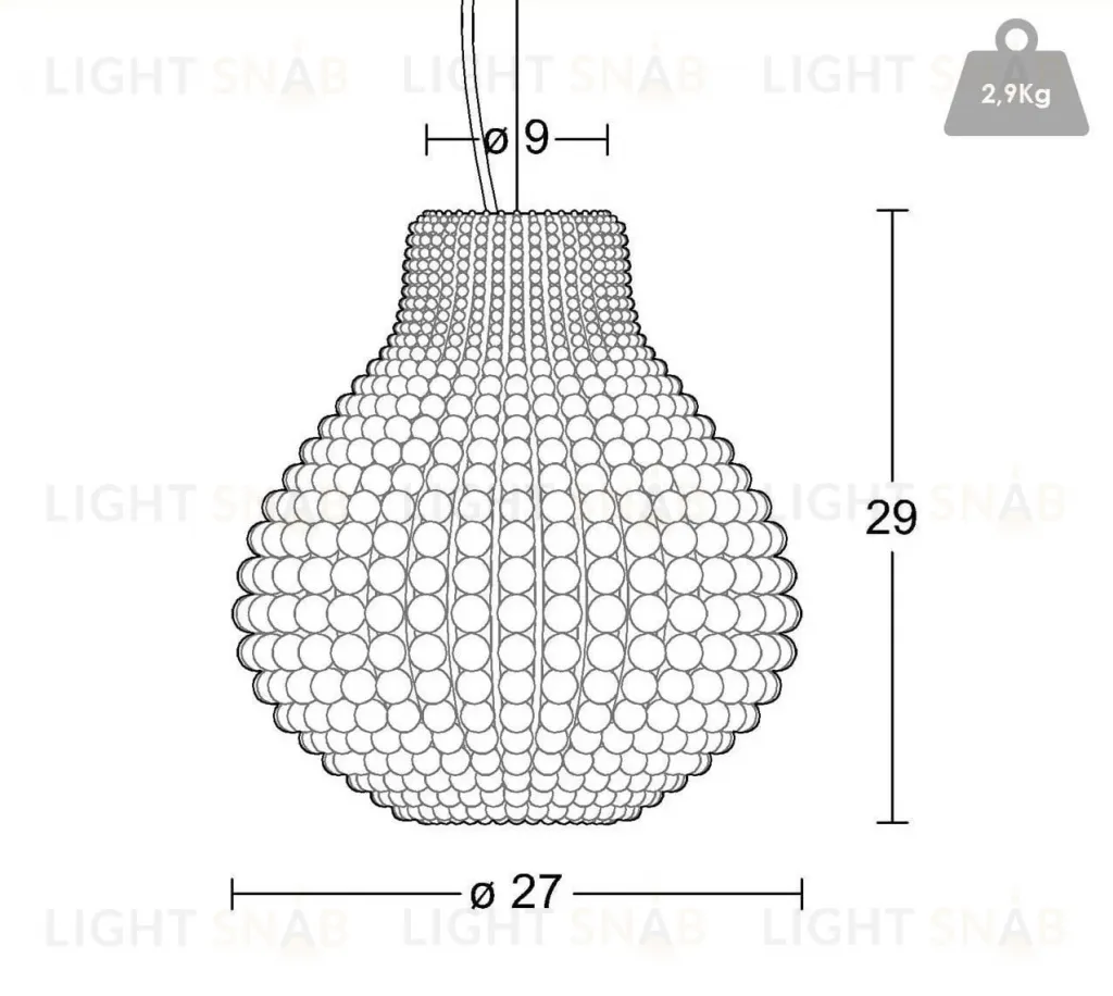 Подвесной светильник DUC by Spiridon Deco OPD1179