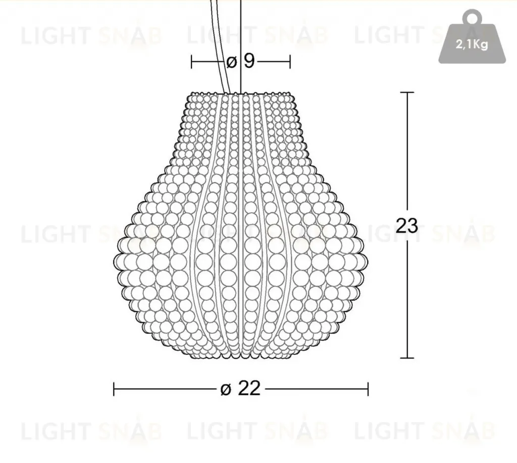 Подвесной светильник DUC by Spiridon Deco OPD1179