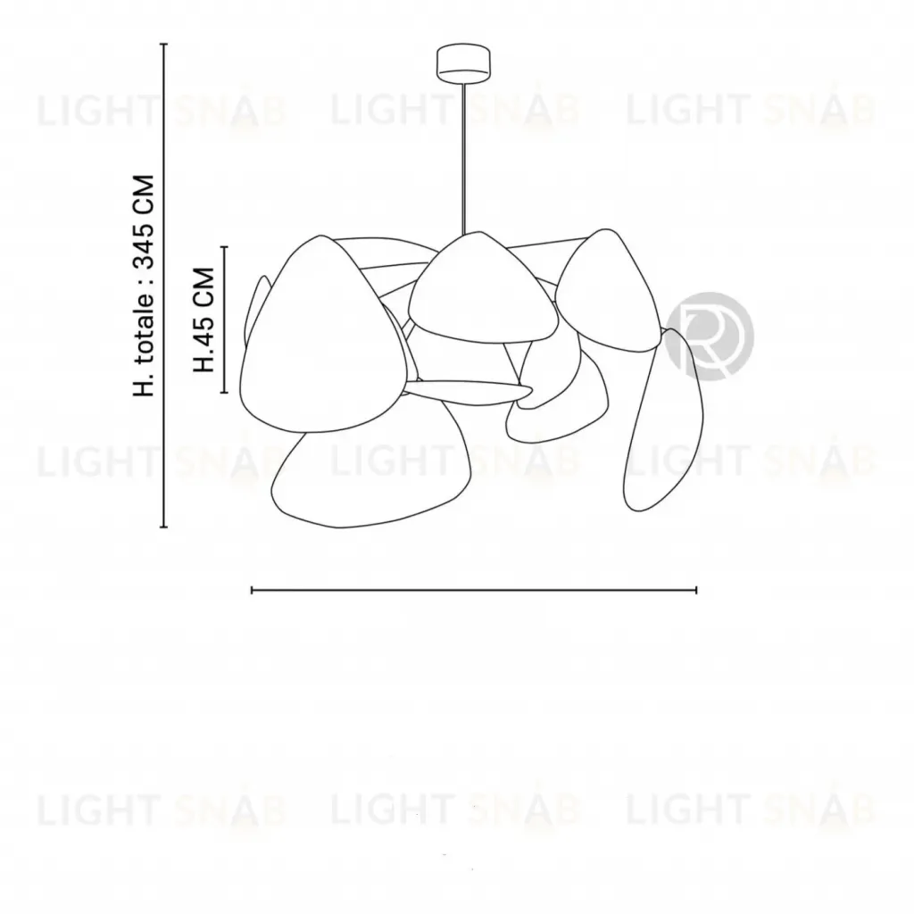 Люстра SUSPENSION SCREEN MURANO by Market Set OL125