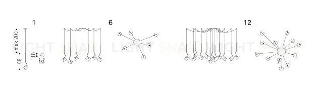 Подвесной светильник Sunset G-380-9
