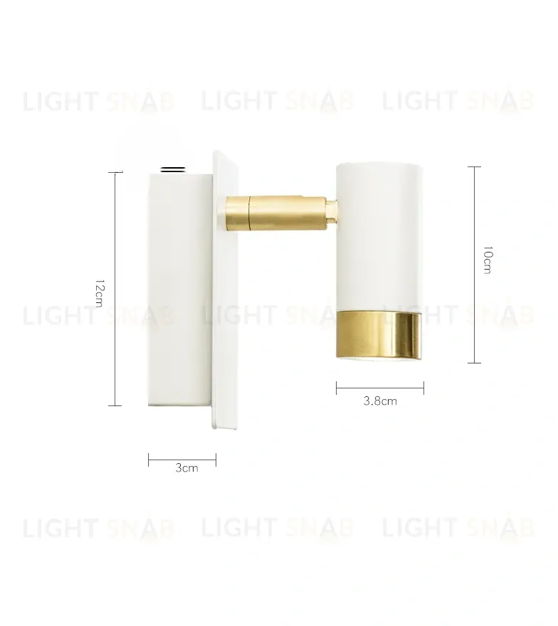 Дизайнерский настенный светильник (Бра) MOLES W937