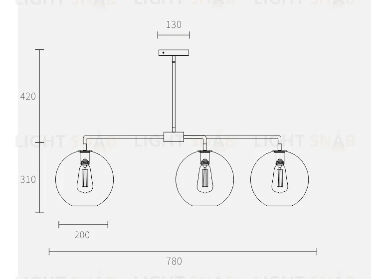 Дизайнерская люстра OMBRE L839