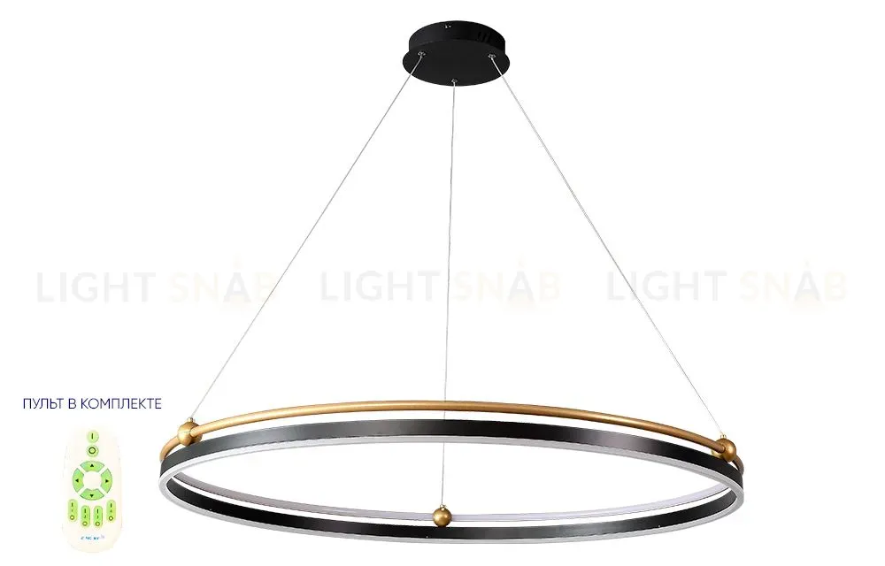 Люстра FENDO FERNANDO SP88W LED D1000 BLACK/GOLD