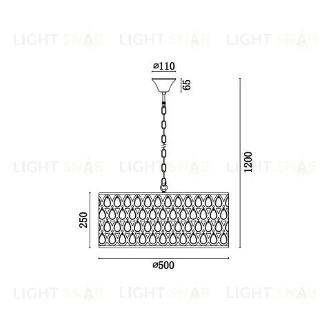 Люстра Donna by Vele Luce VL4064P05