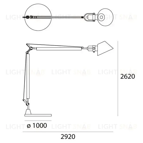 Напольный светильник Tolomeo XXL by Artemide 1532010A