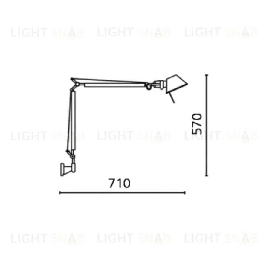 Настенный светильник TOLOMEO mini by Artemide A005940