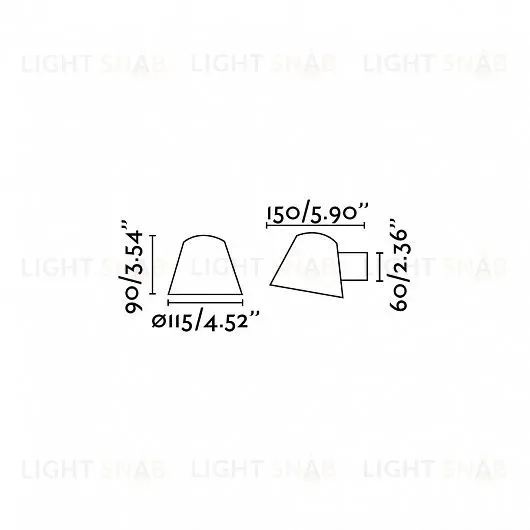 Уличный настенный светильник Gina black 71367 71367