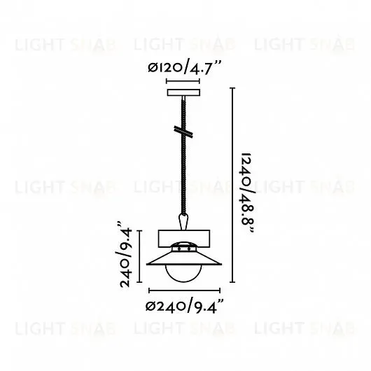 Подвесной светильник Faro Nudos dark brown 68139 68139