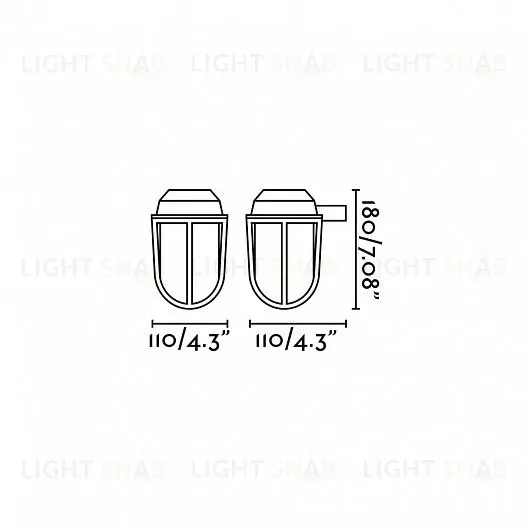 Уличный настенный светильник Amura brass 70997 70997