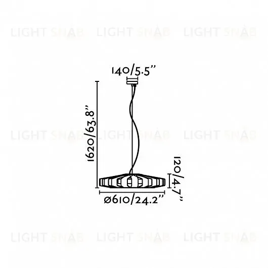 Подвесной светильник Faro Pauline wood 20100 20100