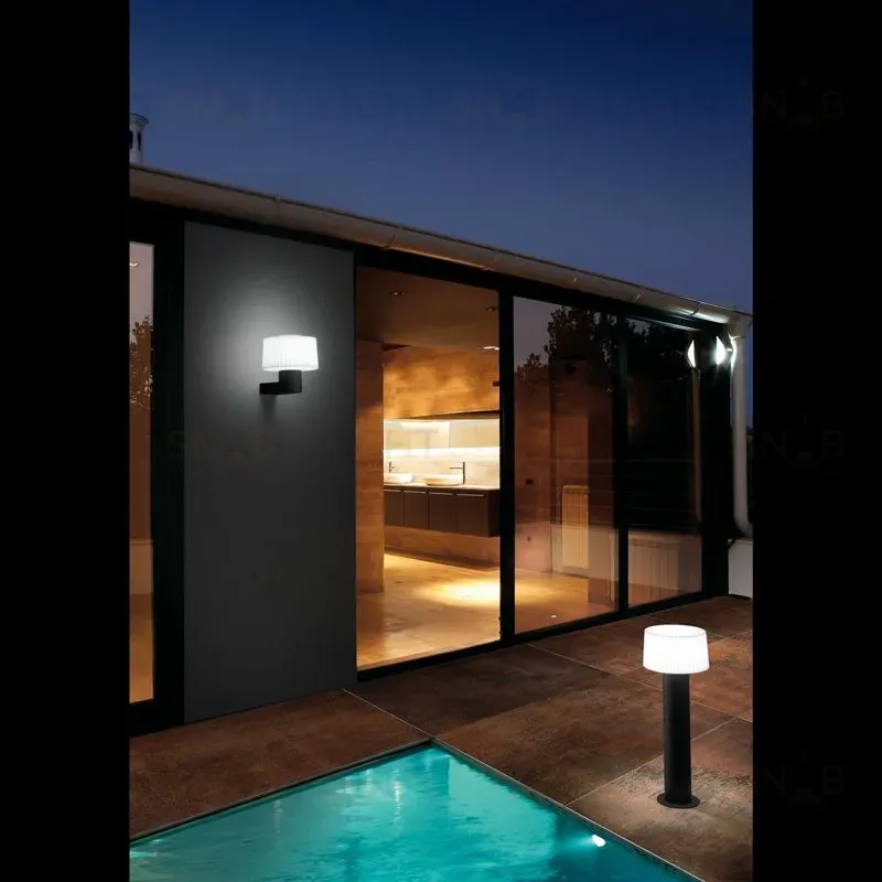 Уличный настенный светильник Muffin dark grey 74432+74429 74432+74429