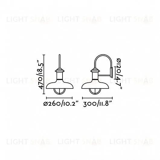 Уличный настенный светильник Estoril rust brown 71140 71140