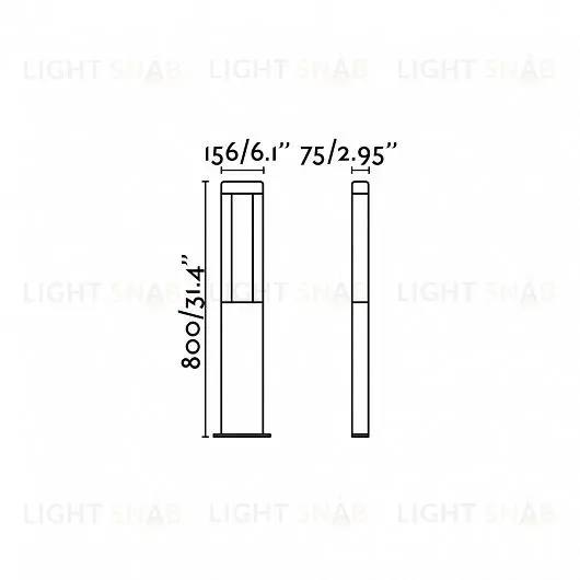 Уличный столб Nanda dark grey 71217 71217