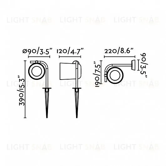 Прожектор уличный Flow black 71546 71546