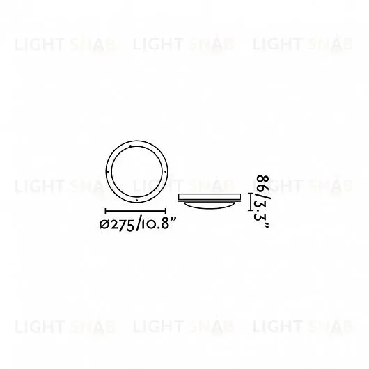 Потолочный уличный светильник Yen grey 70690 70690