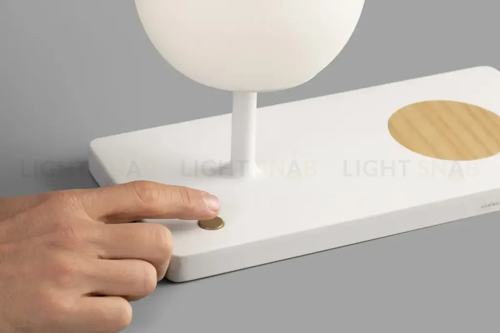 Лампа настольная Niko white+wood 01007 01007