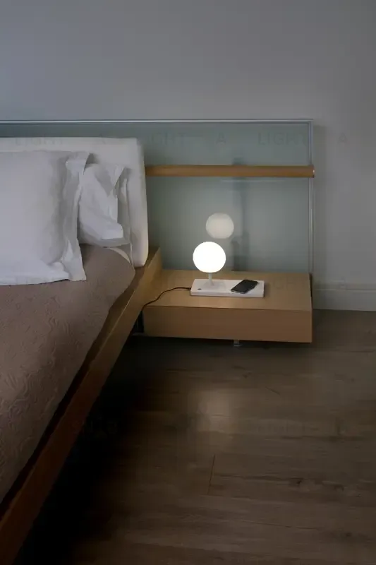 Лампа настольная Niko white+wood 01007 01007