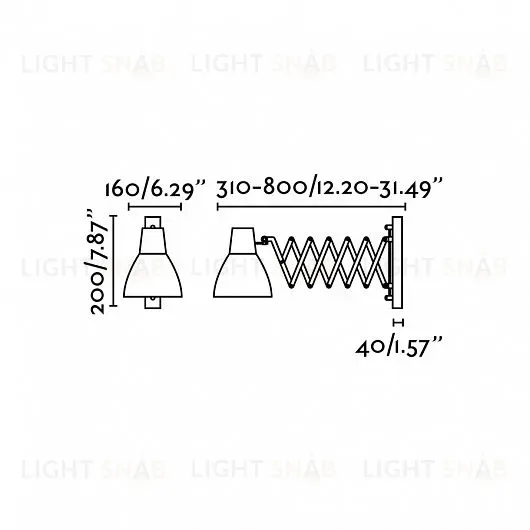Светильник настенный Petra chrome 40062 40062
