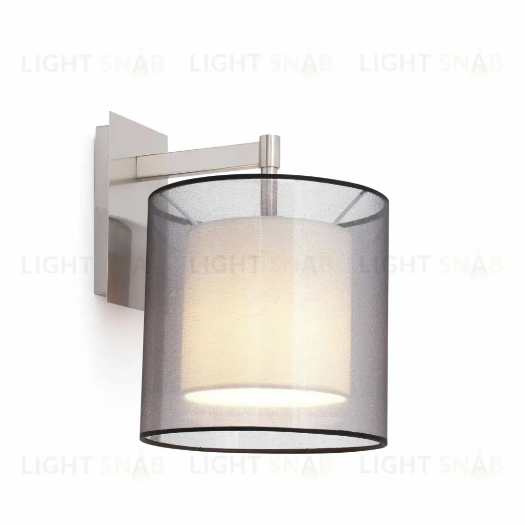 Светильник настенный Saba nickel+black 68544 68544