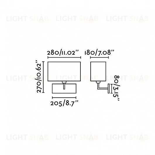 Светильник настенный Roda nickel+white 62988 62988