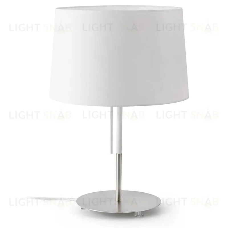 Лампа настольная Volta nickel+white 20025 20025