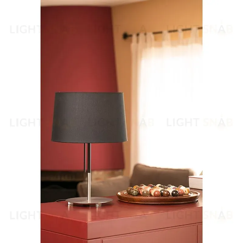 Лампа настольная Volta nickel+black 20026 20026