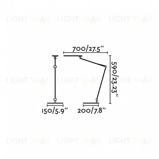 Лампа настольная Ito black 52071 52071