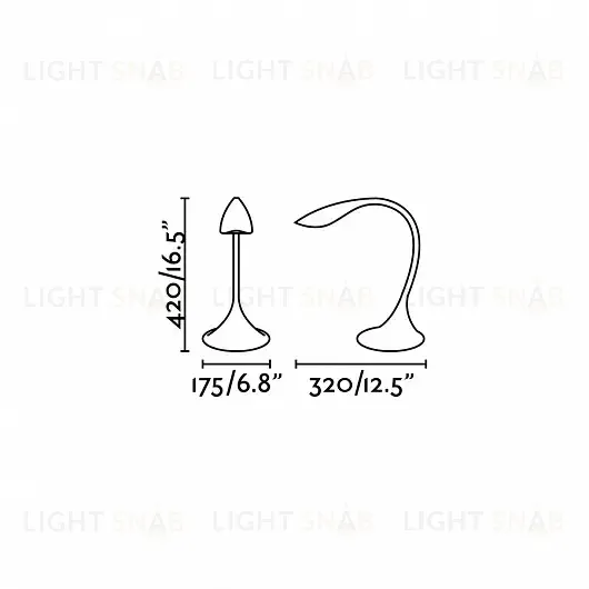 Лампа настольная Otto white 52065 52065