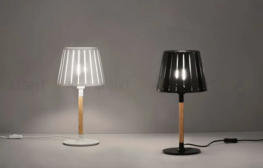 Лампа настольная Mix white+wood 29970 29970