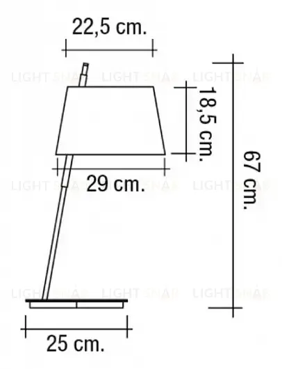 Лампа настольная Tango grey DT00065G DT00065G