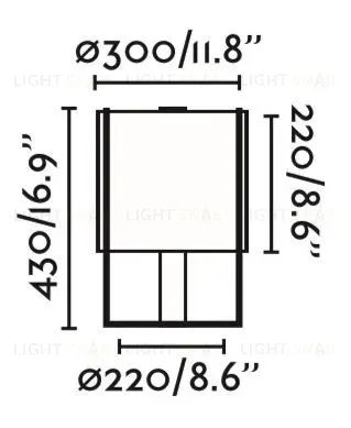 Лампа настольная Drum black+grey 24020-32 24020-32