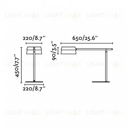 Лампа настольная Loop black+wood 29568 29568