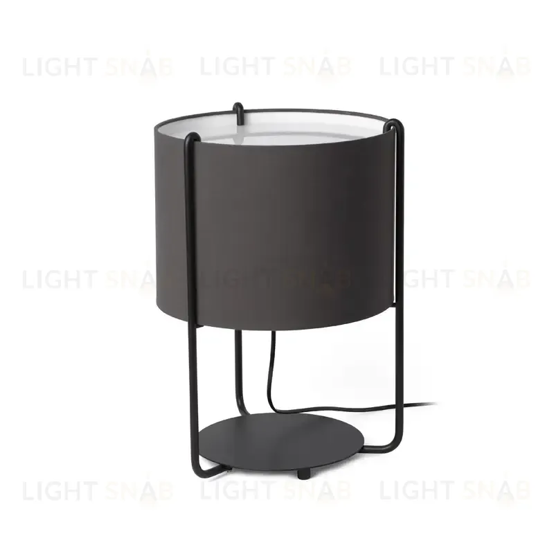 Лампа настольная Drum black+grey 24020-32 24020-32