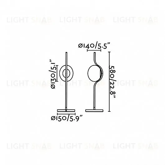 Лампа настольная Le Vita matt black 29697 29697