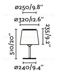 Лампа настольная Savoy white+white 20304-82 20304-82