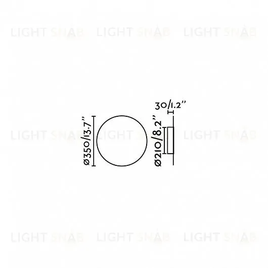 Светильник настенный Board black 01040 01040