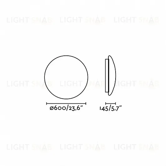 Светильник потолочный Bic white 63408 63408