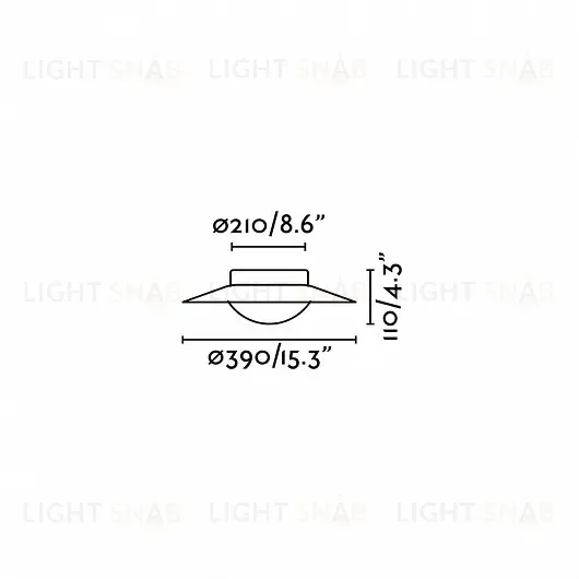 Светильник потолочный Side white+nickel 62141 62141