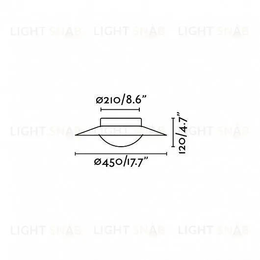 Светильник потолочный Side black+gold 62146 62146