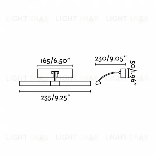 Светильник настенный Lumiere matt nickel 61066 61066